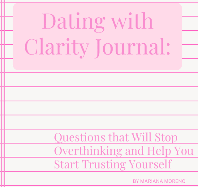 Dating with Clarity Journal Cover